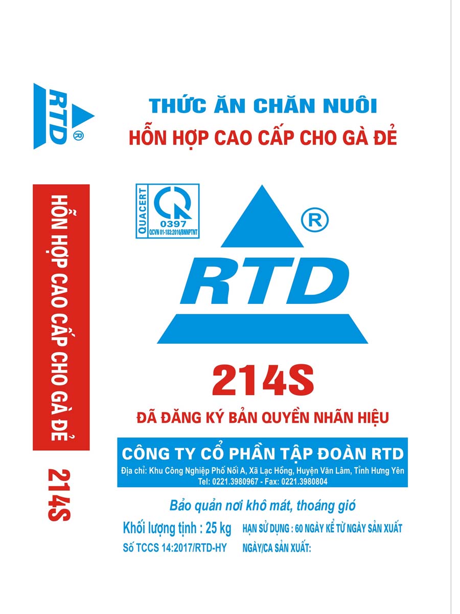 Hỗn hợp cao cấp cho gà đẻ 214S