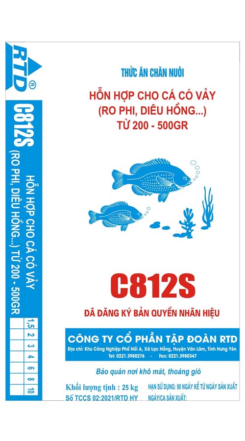 C812S Hỗn hợp cho cá có vảy