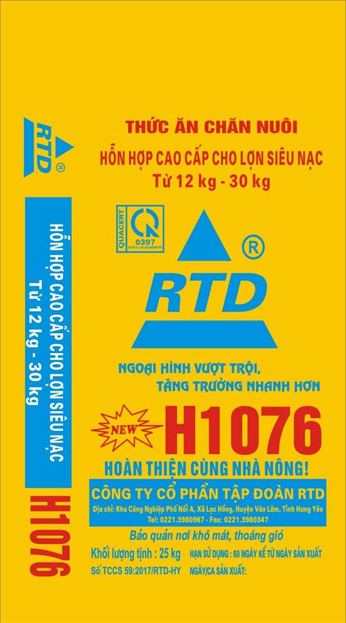 H1076 hỗn hợp cao cấp cho lợn siêu nạc