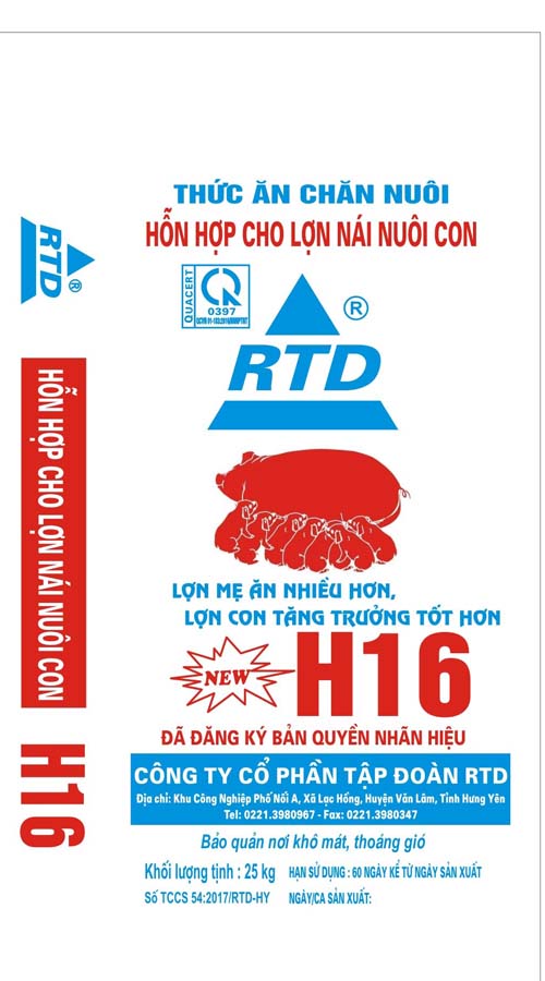 H16 hỗn hợp cho lợn nái nuôi con